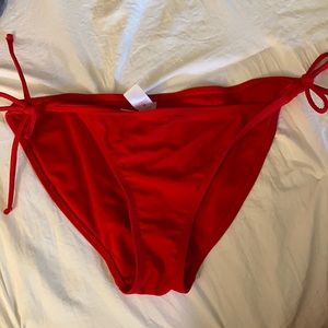 Red bikini bottoms